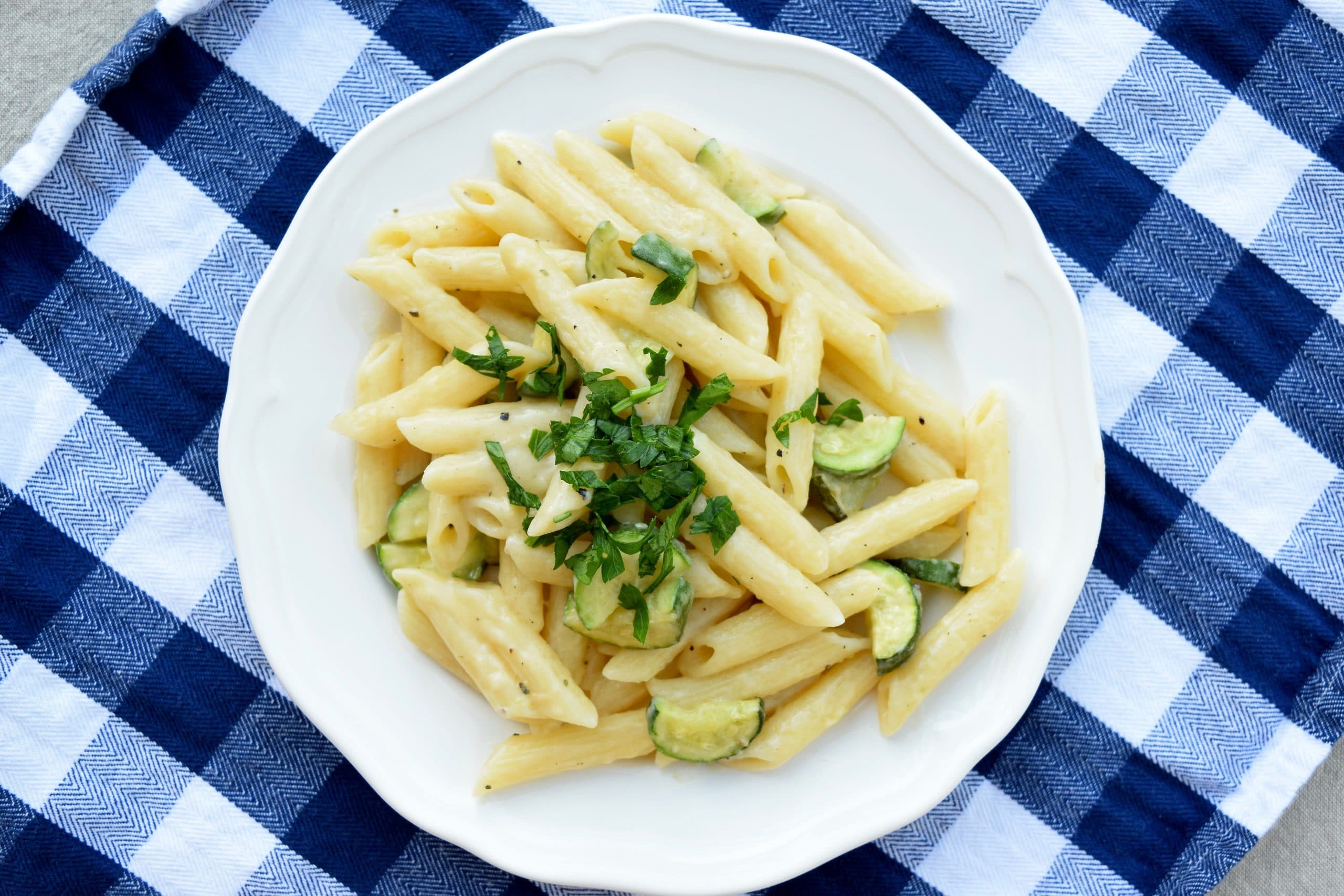 Creamy Lemon Pasta with Zucchini Earth Powered Family